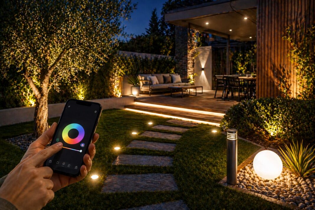 Iluminación exterior inteligente cómo transformar tu jardín o terraza con domótica - adolescent.es